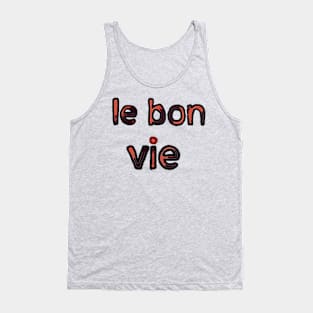 The Good Life in French - (Red) Tank Top